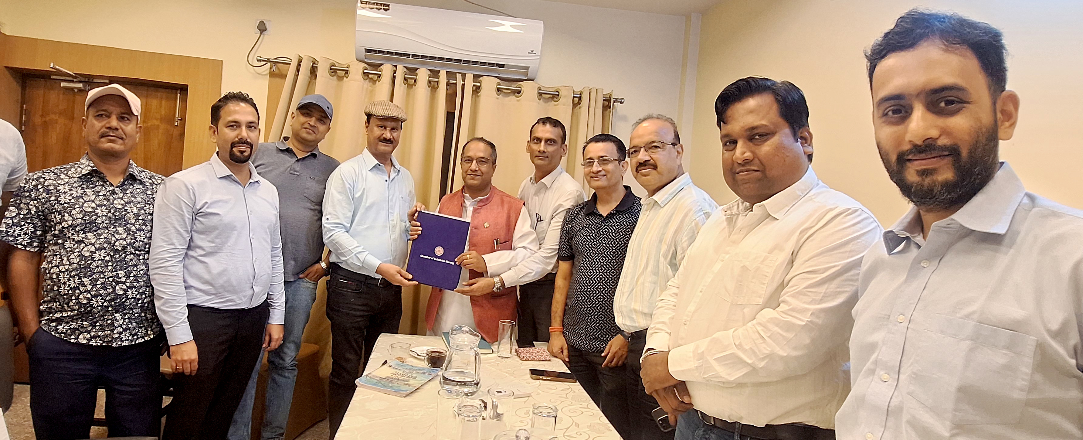 Chamber of Industries Morang team meet minitar dipak